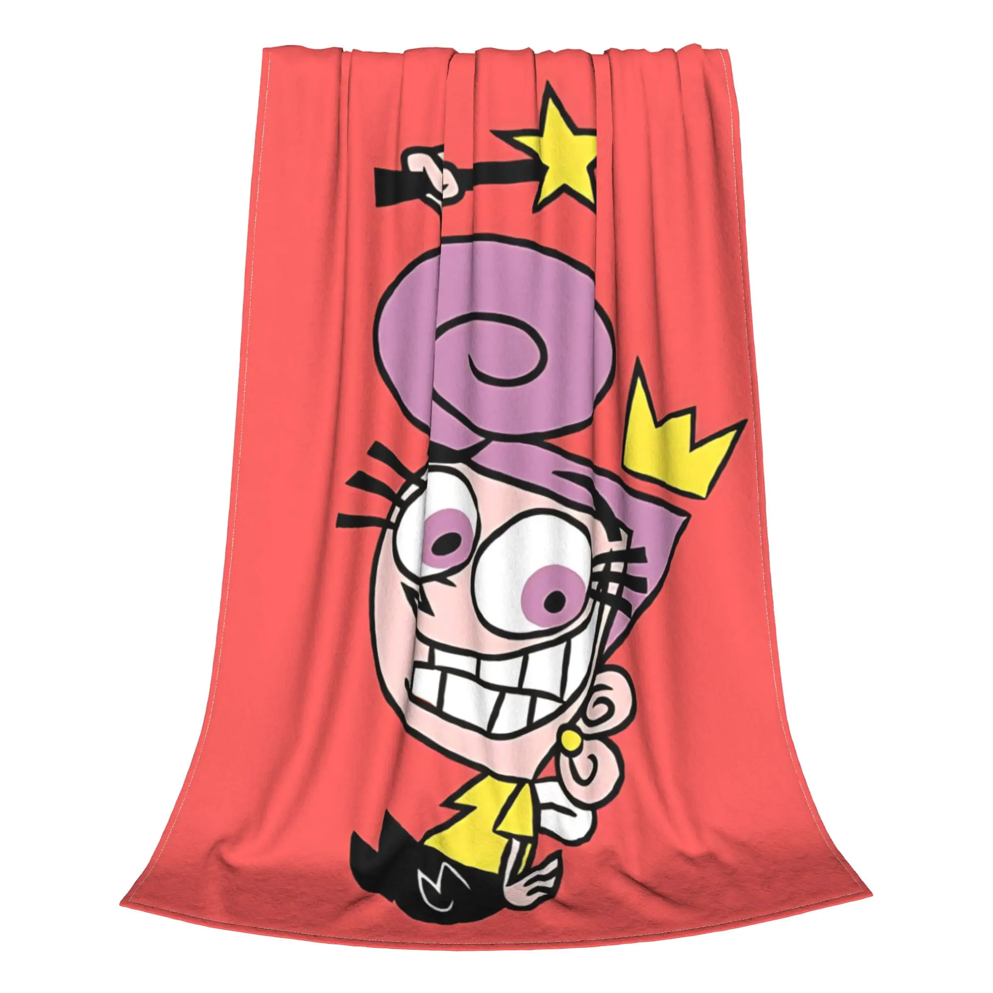 1PC Home Cute Room Decor retro animated  Blanket Throw Blanket Fairly Odd Treasures Novelty Warm Blanket All Season
