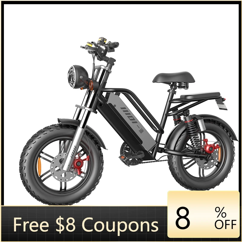 

STLF 20-дюймовая широкая шина, толстая шина, полная подвеска, мощность 750 Вт, электрический мотоцикл, кафе-гонщик, стиль, городской электрический скутер, мопед