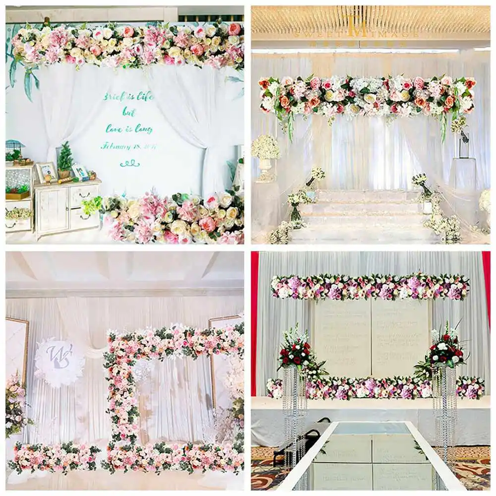 2x2M Wedding Arch Door Square Metal Flower Rack with Bases Background Decorative Frame for Wedding Party