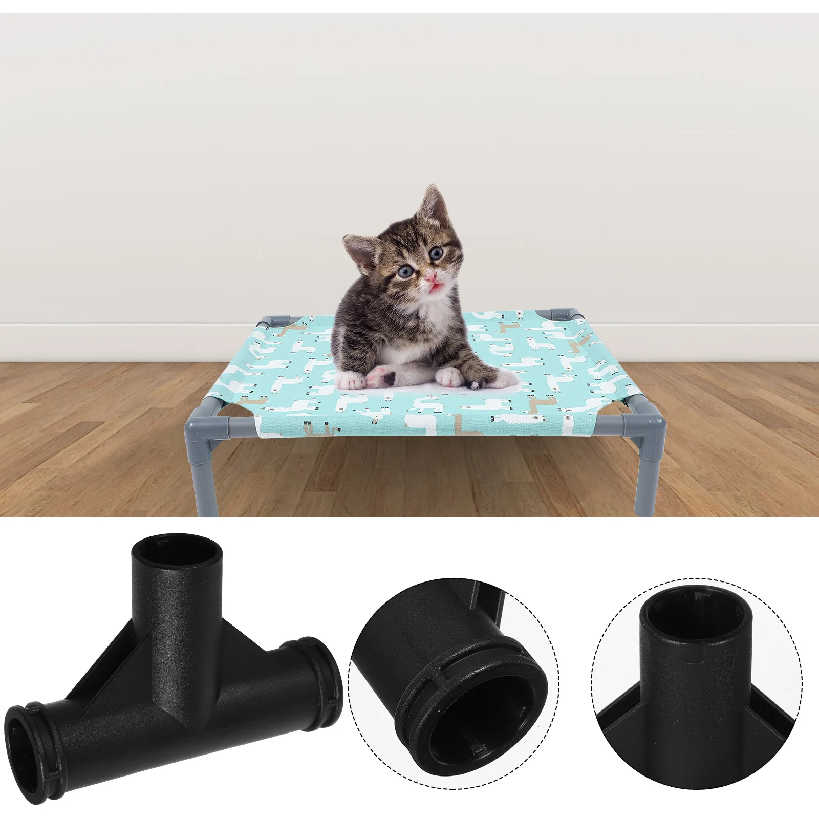 6pcs Pet Camp Bed Accessories Camping Tent Repair Connector Canopy Pole Connectors Tent Replacement Parts Outdoor Toys