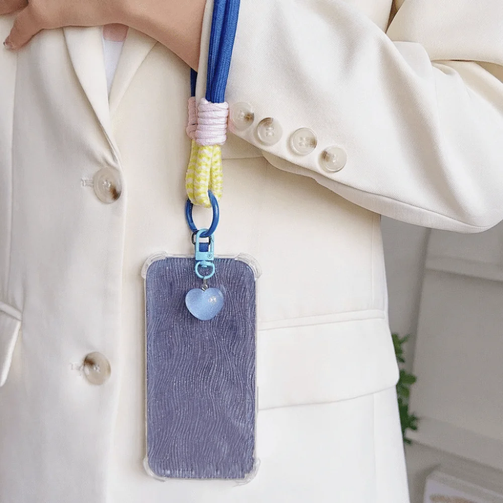 

Love Keychain Mobile Phone Strap Detachable Anti Lost Mobile Phone Lanyard Short Colorful Mobile Phone Charm Hanging Ornaments
