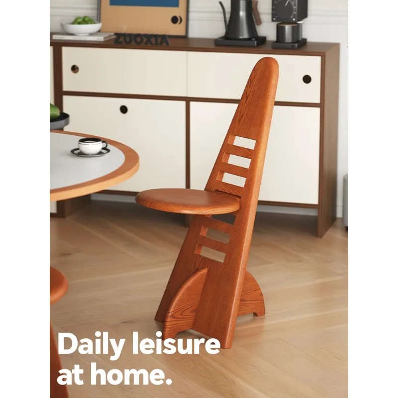 

High-end Light Luxury Gis Chair Antique Solid Wood Designer Chair Home Adjustable Single Chair Creative Stool