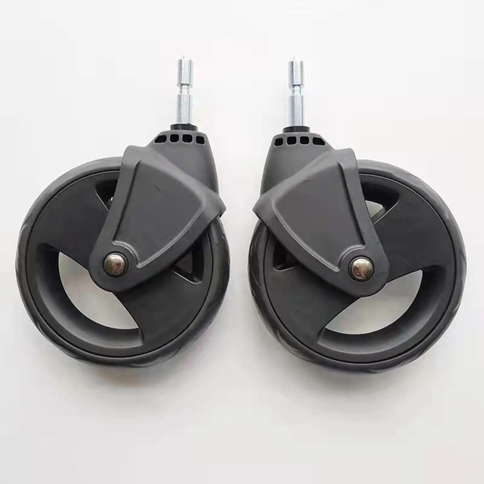 2Pcs Stroller Trolley Wheel Pushchair Pratical Stroller Accessories Spare Parts for Infant Carriage Baby Cart Pram