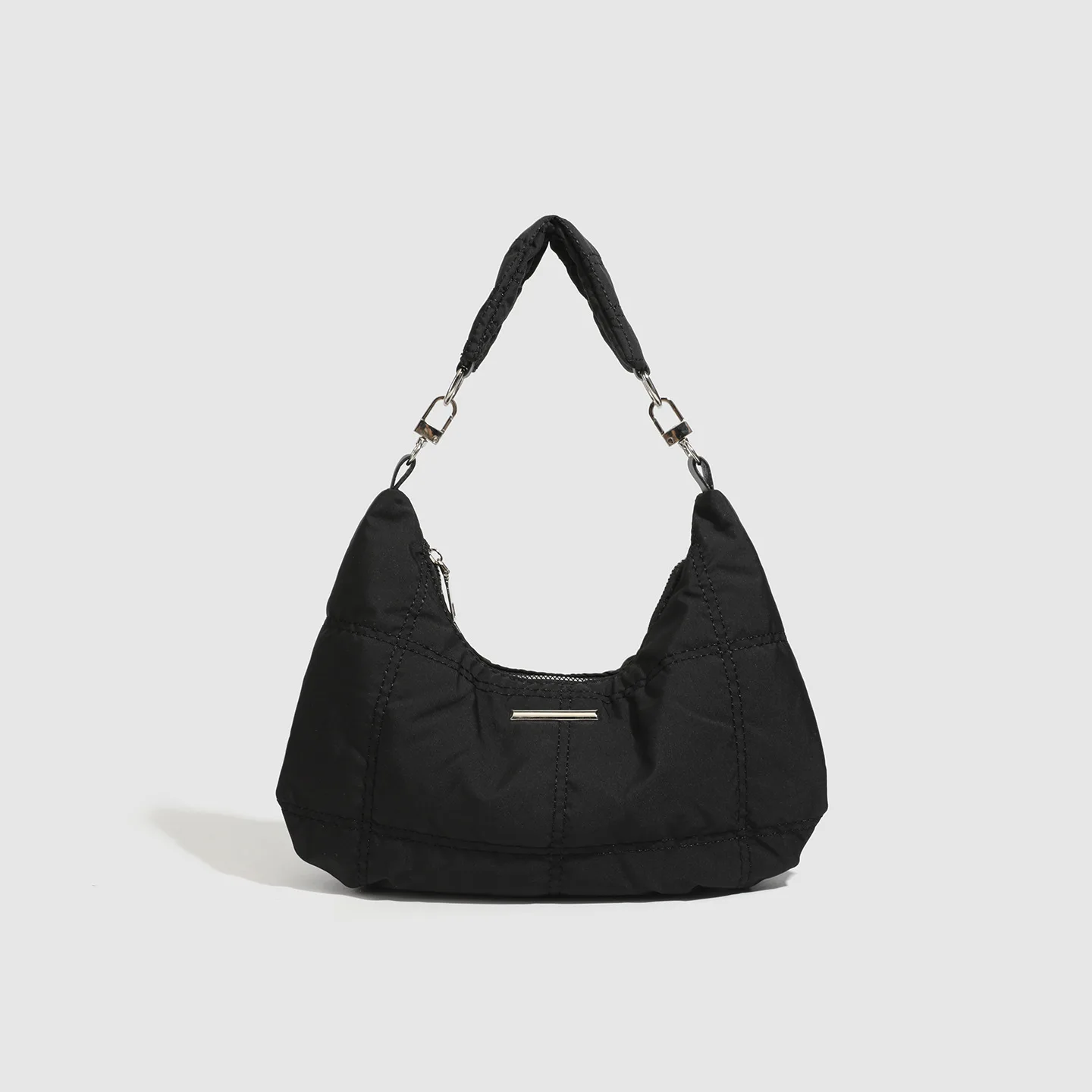 

Женская сумка, новинка 2025, черная темная сумка в стиле ретро с облаком, нишевая дизайнерская сумка для подмышек, портативная сумка на плечо, сумка в форме полумесяца Tide