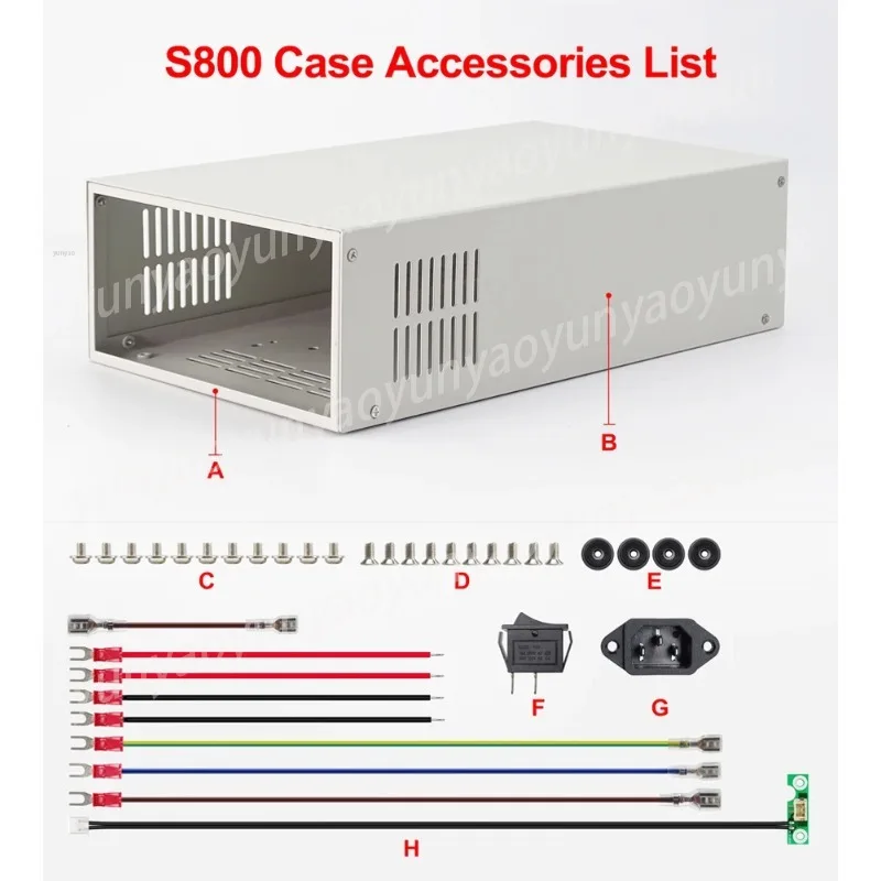 Power Supply S800 Digital Powersupply Outcase Voltmeter Housing Suitable for RD6012/RD6012W/RD6018/RD6018W S800-65 Power Supply