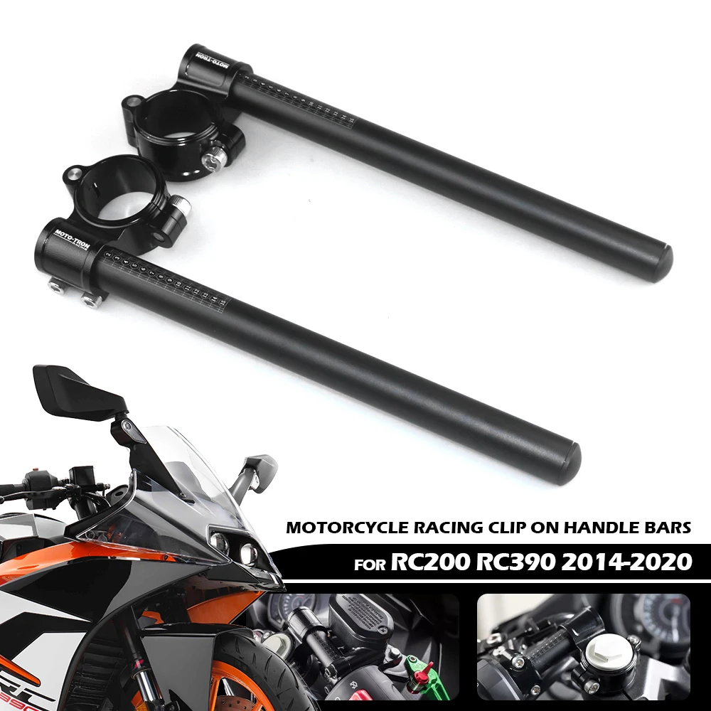 For RC390 2014 2015 2016 2017 2018 2019 2020 2021 Universal Motorcycle Racing Adjustable Riser Handlebar Clip On Ons Fork Handle