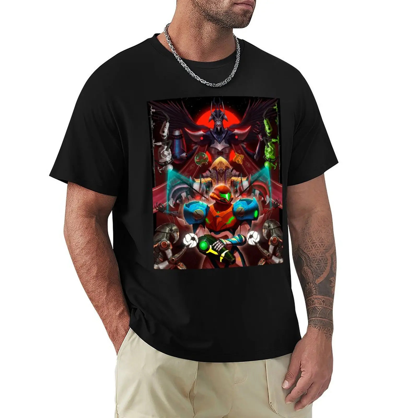 Metroid Dread T-Shirt Soft Touch Basic Cotton T-Shirt