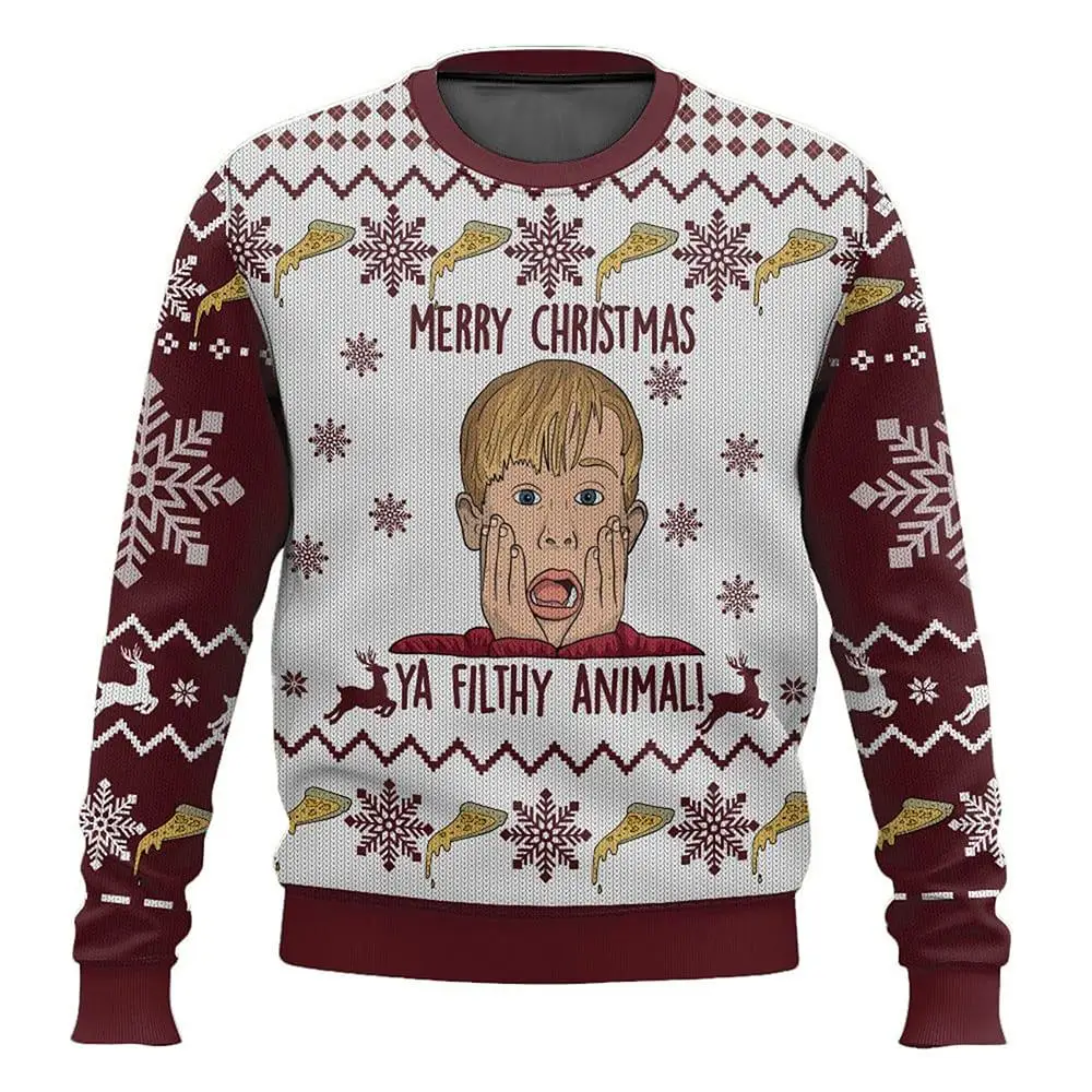 Толстовка нового стиля для прополки рождественского дома, уродливый рождественский пуловер 2026, модные повседневные толстовки для пар