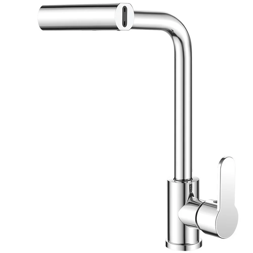 Kitchen Faucet with Full 360 Degree Rotation and Spray Functions Waterfall Rain Aeration Mist for Sink Applications