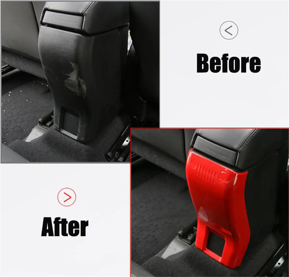 Car accessories ABS plastic Interior Center Console Armrest Box Back Panel Cover Trim For Jeep Renegade 2015-2019 Car-styling