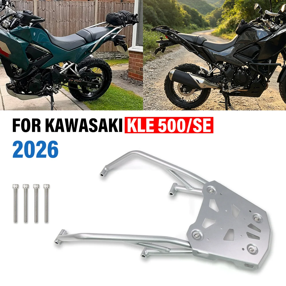 For KAWASAKI KLE 500 KLE500 SE 2026 Motorcycle Rear Luggage Rack Tail Cargo Carrier Trunk Bracket Top Case Mount Support Frame