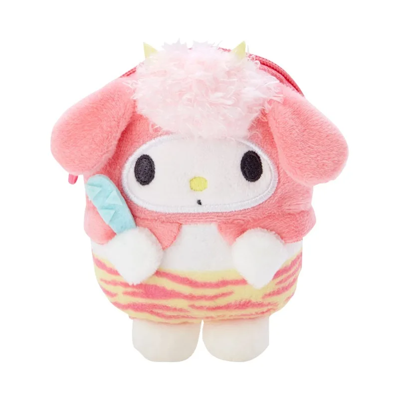 Kawaii Sanrio Kuromi Plush หูฟังกระเป๋า MyMelody Pompom Purin น่ารัก Mini Series กระเป๋ากระเป๋าสตางค์จี้กระเป๋าเป้สะพายหลังวันหยุดของขวัญ