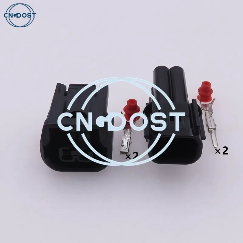 1 Set 2 Pin 6181-6851 6189-7408 AC Assembly LED Light Socket Fog Lamp Wire Waterproof Connector For Honda