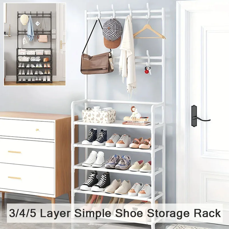 

Newest 3/4/5 Layer Simple Shoe Storage Rack Household Shoe Rack,Simple Floor-Standing Living Room Organizer Storage Racks 신발걸이
