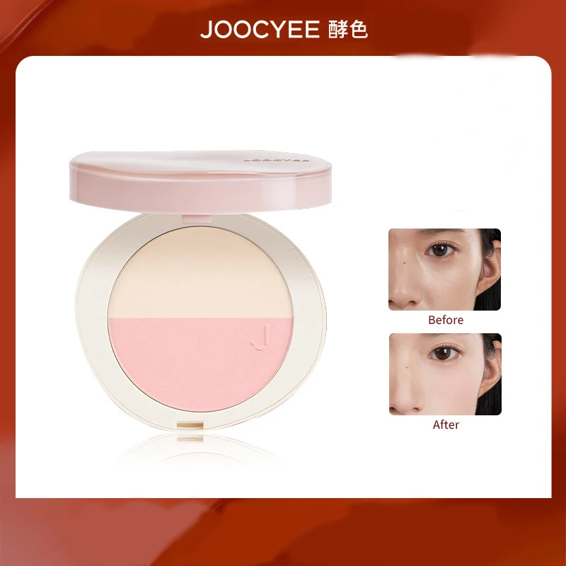 Joocyee Dual-color Fill Light Powder Powder for Touch-up, Setting, Brightening, Blush and Highlight