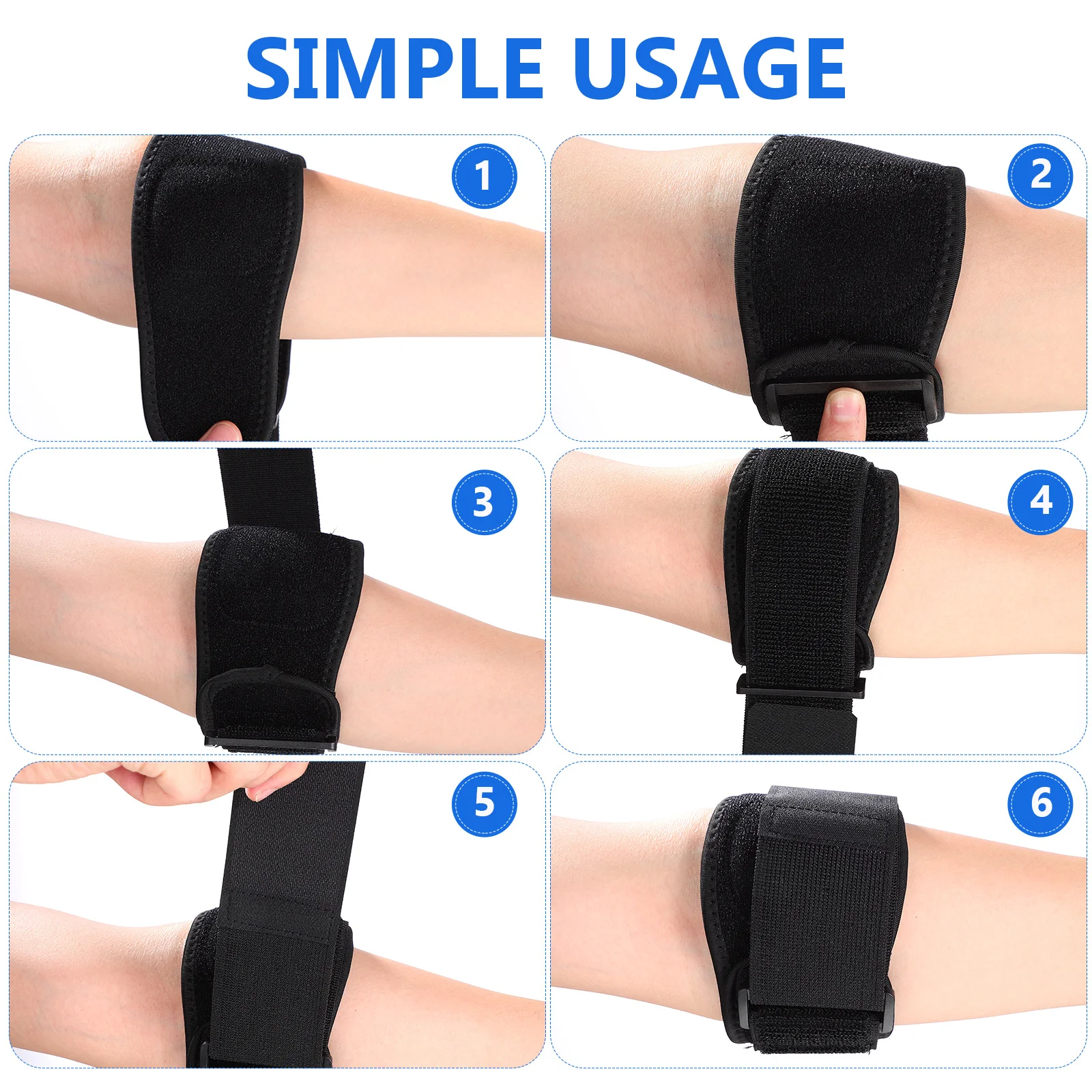 

4Pcs Sports Elbow Brace Ergonomic Design Shock Absorbing Elbow Support for Basketball Tennis Volleyball Fitness Activities