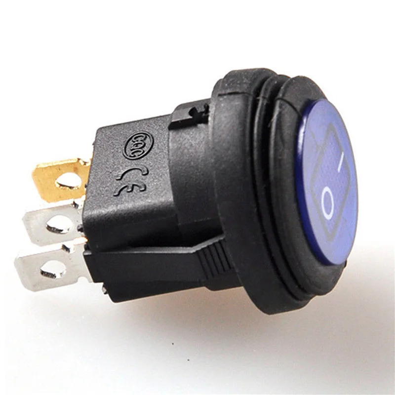 

A19F-20 Pcs 12V 20A Waterproof Round On/Off Rocker Switch Car Auto Boat SPST