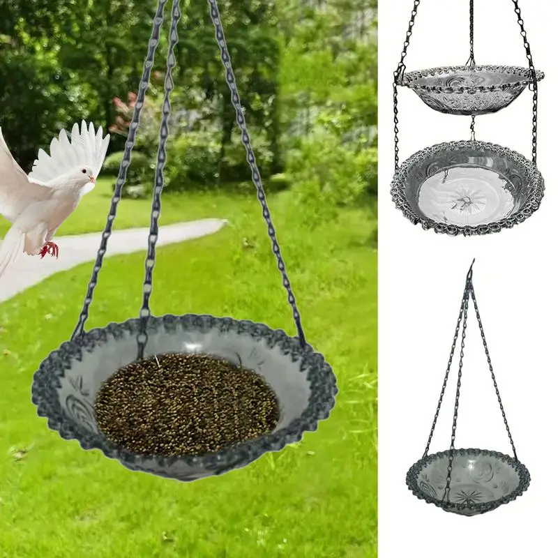 Bird Bath Bowl Outdoor Bird Bath Cages & Accessories For Drinking Feeding Pool Morning Indoor Outdoor Garden Yard Deck Patio