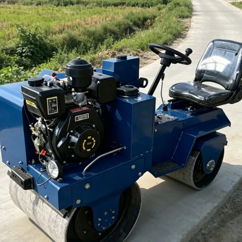 Customized Municipal Road Roller Mini Hydraulic Ride-on Vibratory for Trench Backfill Sidewalk Compaction Construction