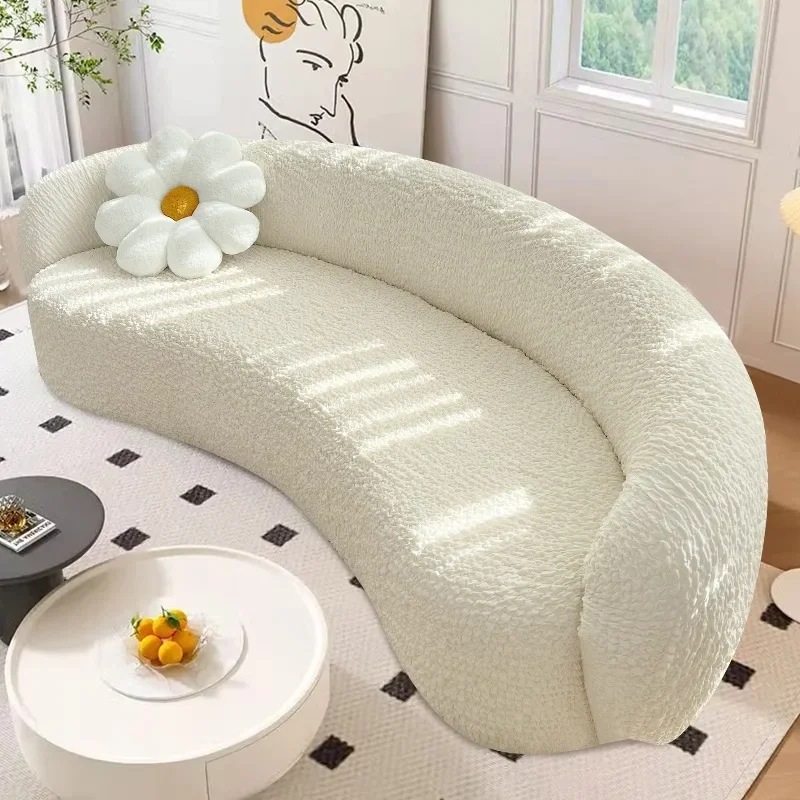 Bubble Fabric Curved Sofa Cover Arc Stretch Semi-Circular Curved Cover Sofa Shaped Couch Protector Sectional Slipcover