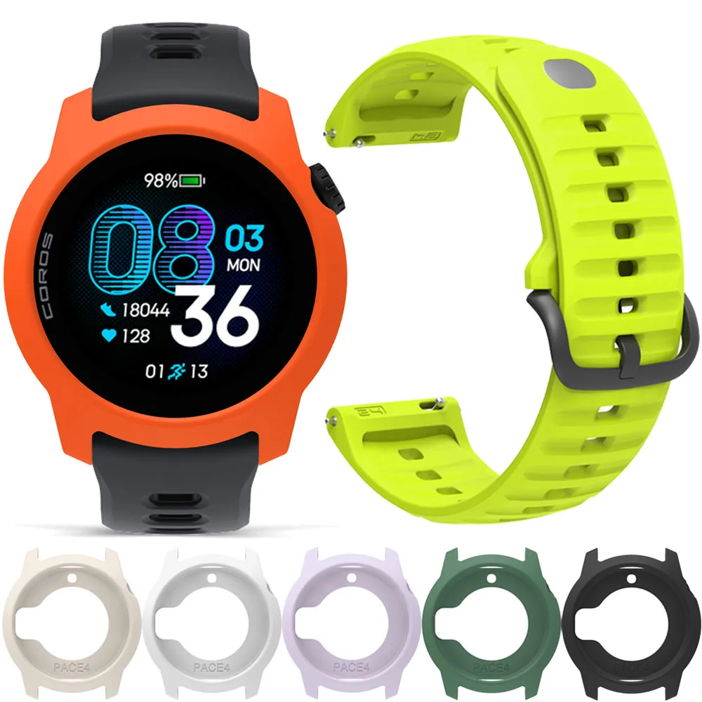

BEHUA 22mm 24mm Silicone Watch Band for COROS PACE 4 3 APEX 2 Pro Strap Bracelet for APEX 4 46mm 42mm Watch Case Wristband