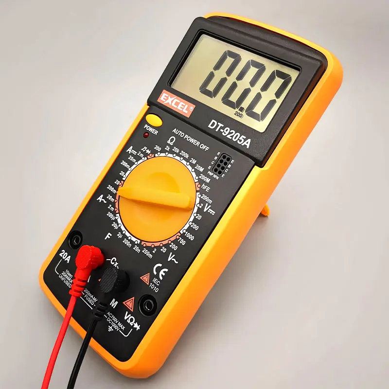 Digital Multimeter Electrician Tool DT9205A Multi-function Digital Tester Manual Range Voltage Meter Electronic Multimeter