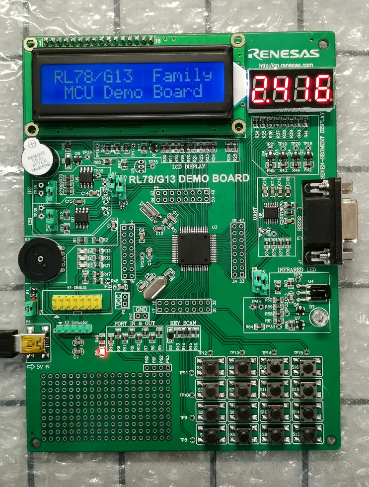 Renesas Development Board / Rl78 / G13 / G14 / G12 / R5f100lga Development Board No Pins by Default(need Pins Should Tell Seller