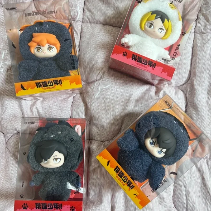 

15 см Haikyu!! Серия «Битва у мусорных баков»: Мягкая виниловая подвеска Kawaii, коллекционная аниме-фигурка Куроо Тецуро, брелок-подарок