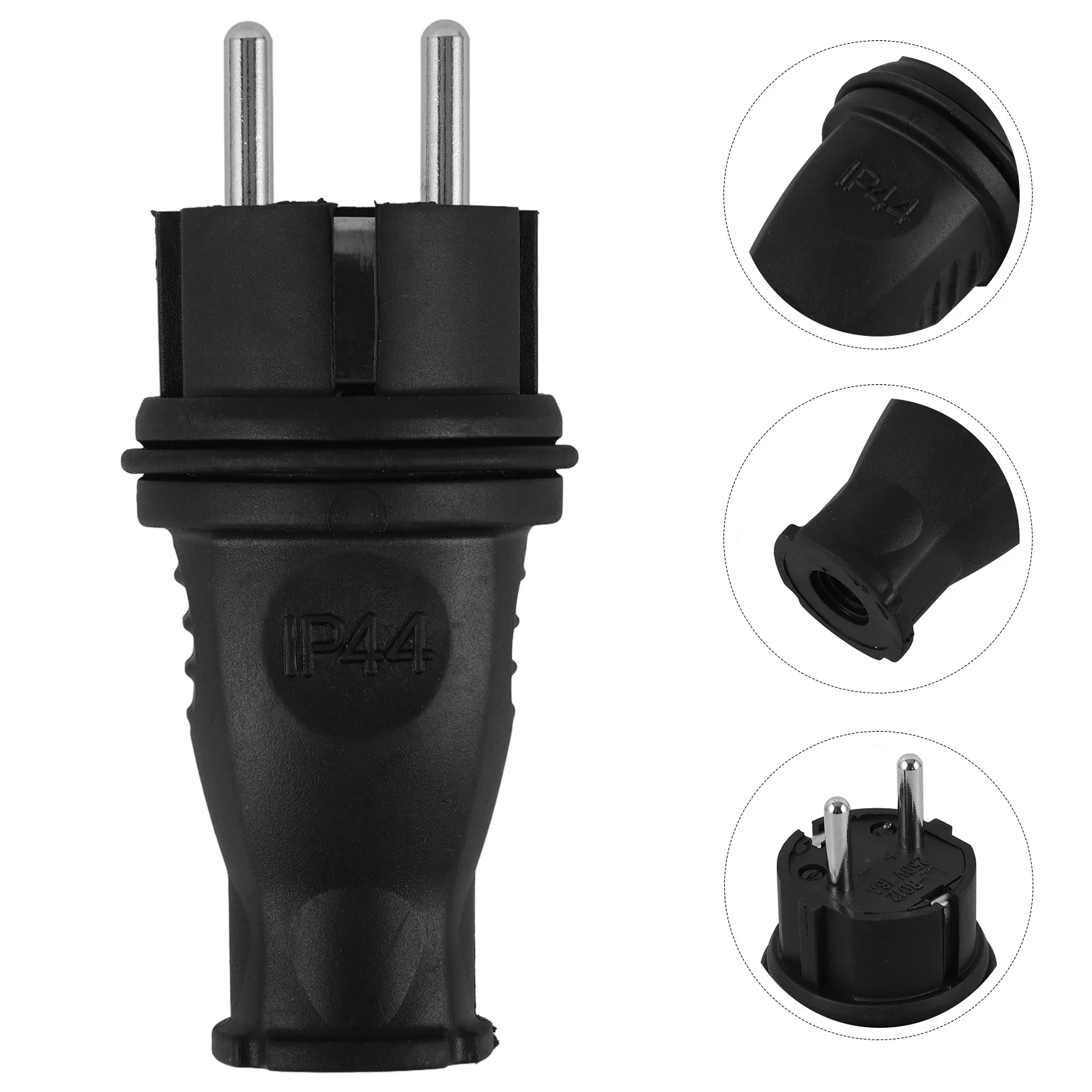 

Plug Extension Cord Plug Replacement 90° Rotatable Eu Electrical Repair Male End For Household Appliances