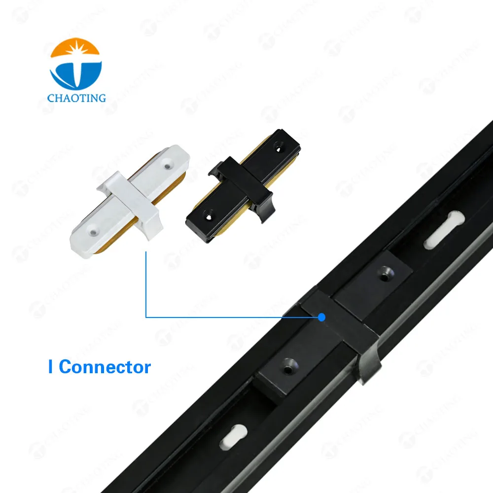 LED Track Light Accessories 2 Wires Aluminum Linear Decorative Track Rail For Museum Track Light