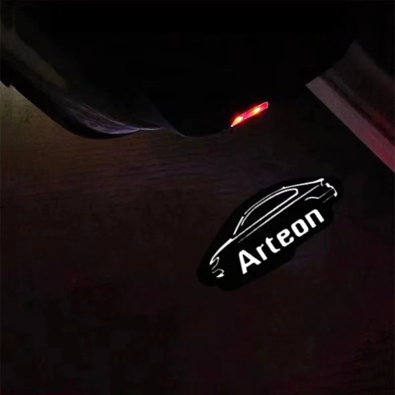 

Автомобильные светодиодные фонари с логотипом, универсальный беспроводной приветственный свет для VW Arteon 2017-UP Jetta Magotan Tiguan Touareg 2011-2018 2019, автомобильные товары