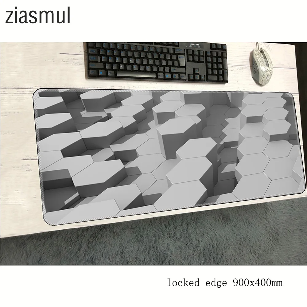Hexagon Abstract mouse pads 900x400x3mm pad to mouse pc computer mousepad gaming padmouse gamer thick laptop keyboard mouse mat