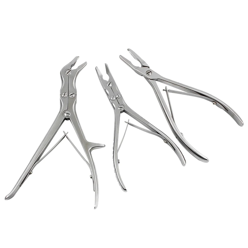 

1pcs Double Joint Rongeur Straight Side Bend Front Bend Stainless Steel Bone Rongeurs Orthopedic Instrument