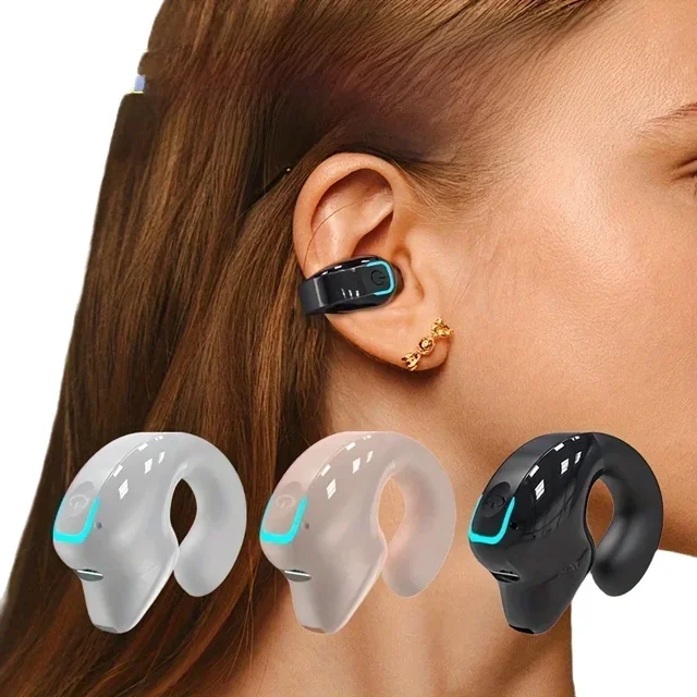 Écouteurs sans fil Bluetooth à conduction osseuse de haute qualité TWS, avec micro, pour le sport et réduction du bruit 1