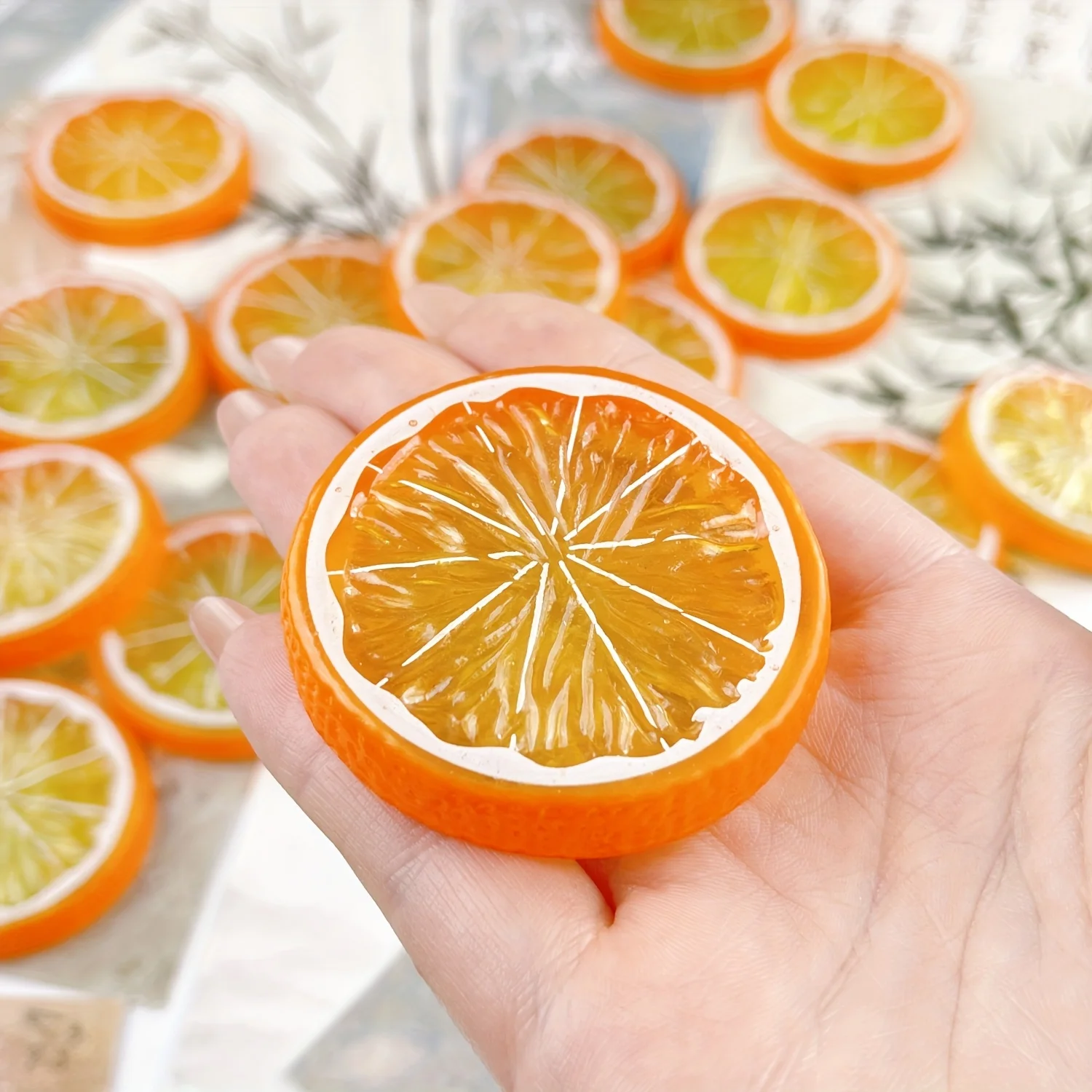 20 قطعة من الفاكهة الاصطناعية والبرتقال البلاستيكية الصناعية لديكور المنزل والتجمعات الموسمية وأنواع الغرف المختلفة