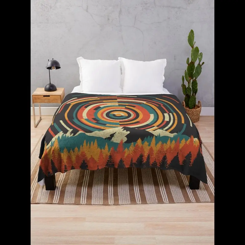 

The Geometry of Sunrise Throw Blanket