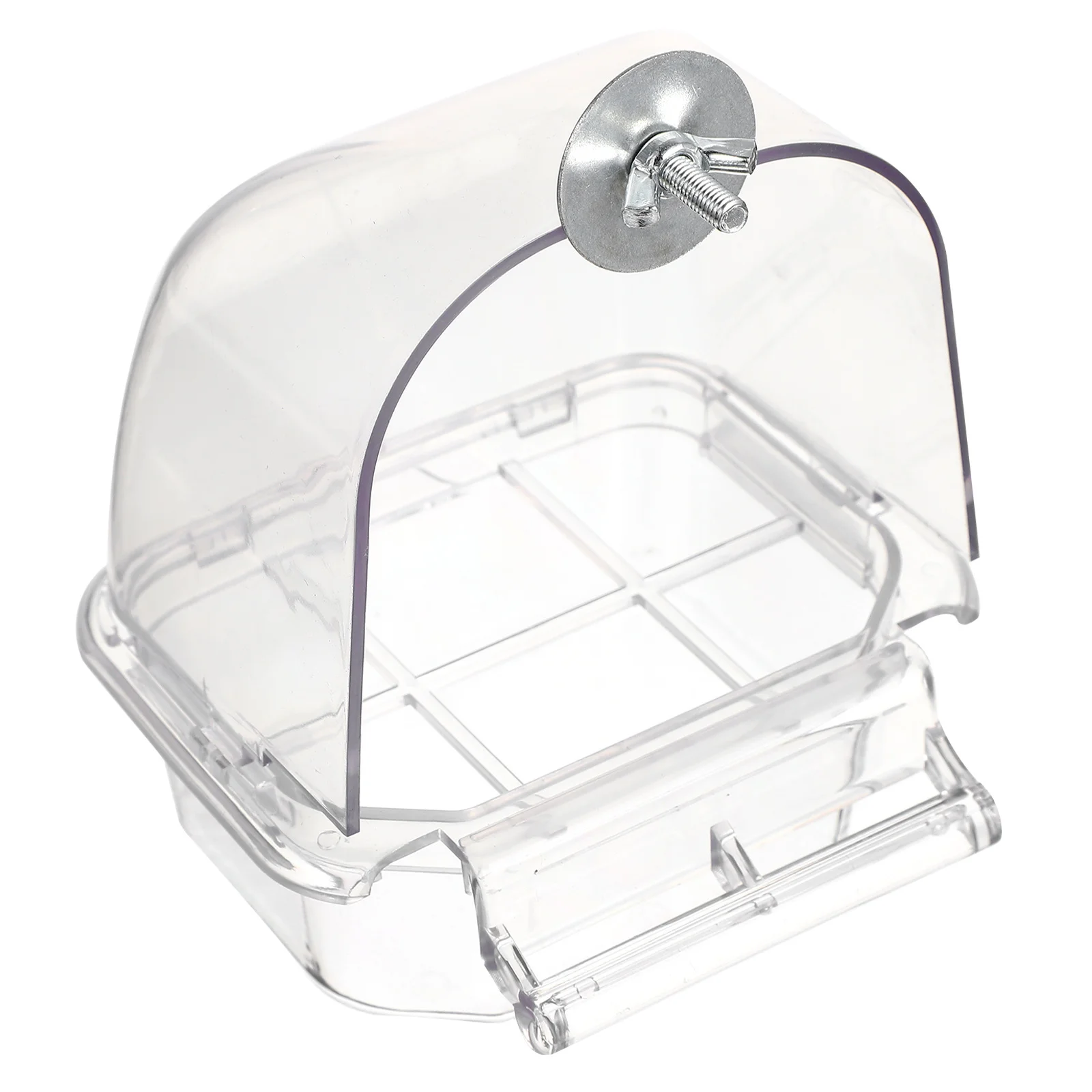 

NOLITOY Parrot Feeder Outdoor Bird Cage Hanging Food Bowl Drinking Fountain Automatic PP Accessories Small Parrot Feeding Dish