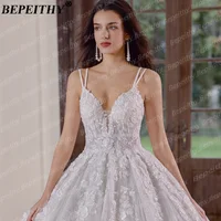 BEPEITHY Customizd V Neck Princess Wedding Dresses For Women 2026 Plus Size Bride Glitter Ball Gown Bridal Vestidos De Novia - Image 6
