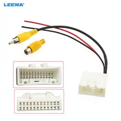 LEEWA Car Rear Reverse Camera Retention Cable Adapter For Nissan Various Head Unit With 24pin Reverse Camera Interface #CA6248