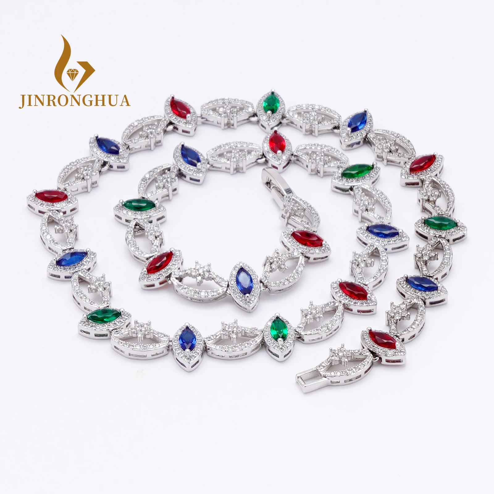 JRH Jewelry Sets Wedding Bridal Engagemen  Jewelry Sets For Women Gold Plated Fine Fashion Jewellery CZ Party African Dubai Gift