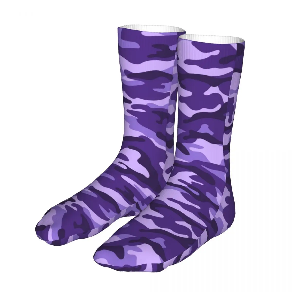 Compression Purple Camouflage Pattern Women Socks 2022 Men Military Bike Socks