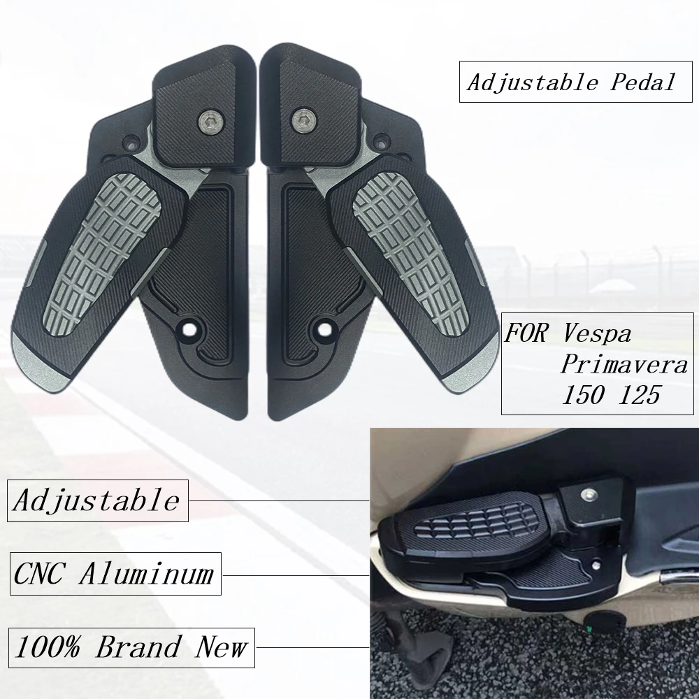 

Motorbike For Vespa Piaggio Spring Sprint Primavera LX LXV 150 125 Rear Folding Footrests Motorcycle Footpegs Pedals Foot