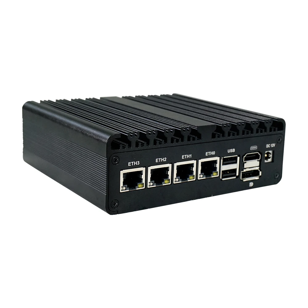 Ikuaios lüfter loser mini ipc n100 prozessor 4x2,5 gbe kompatibler pfsense linux ubuntu windows für iot machine vision g30x 4 l2c