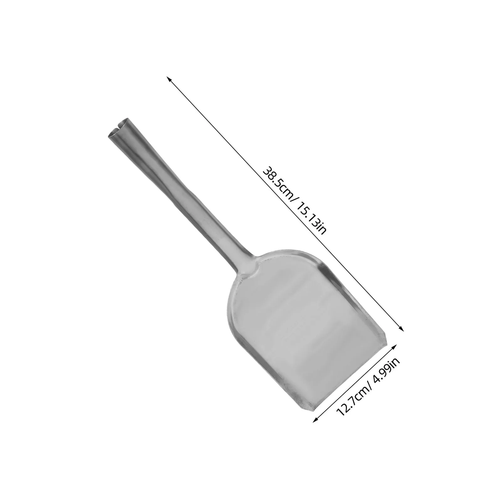 15 pá de cinzas de lareira de aço inoxidável, colher resistente, fogão a lenha, carvão, acessórios internos, limpeza, jardinagem, frigideira