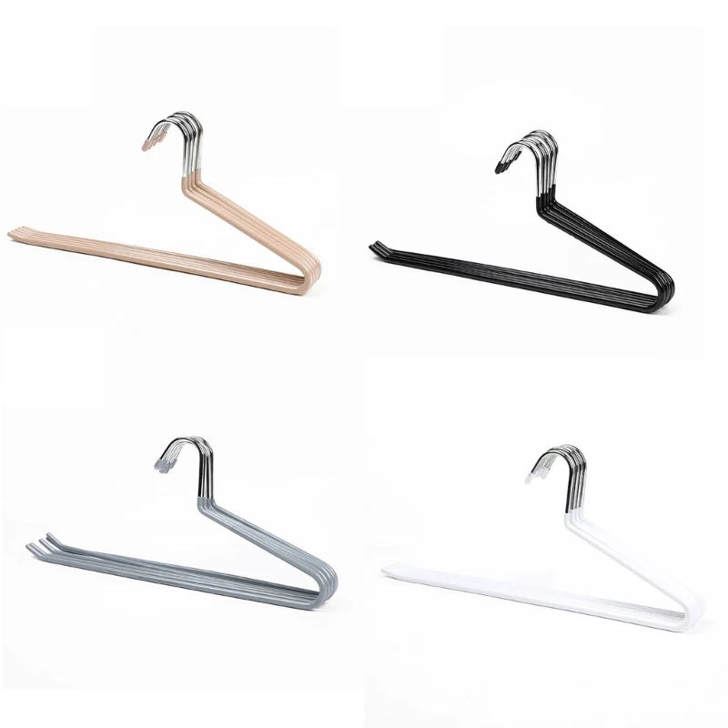 2024 New 5pcs Pants Hangers Anti-Rust Hangers Slim Space Saving Open Ended Design for Easy-Slide Pant Jeans Slacks Blanket