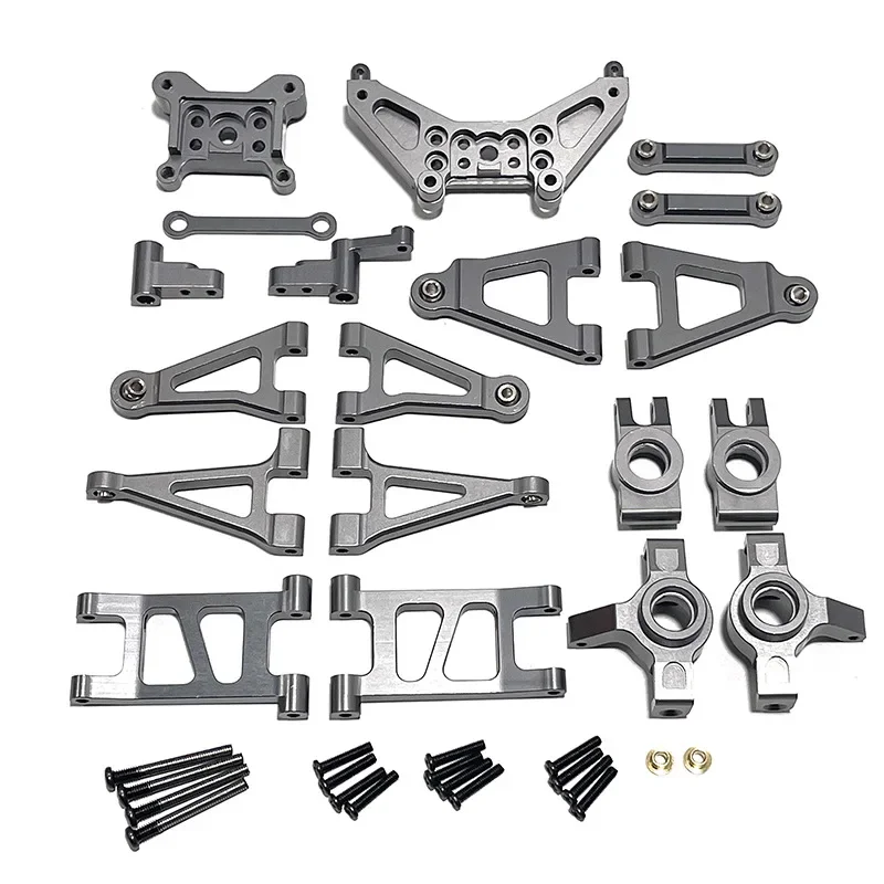 For MJX Hyper Go 1/14 RC 14301 14302 14301 Car Metal Seering Assembly Steering BLOCK Rear Hubs etc. Upgrades Parts Accessories