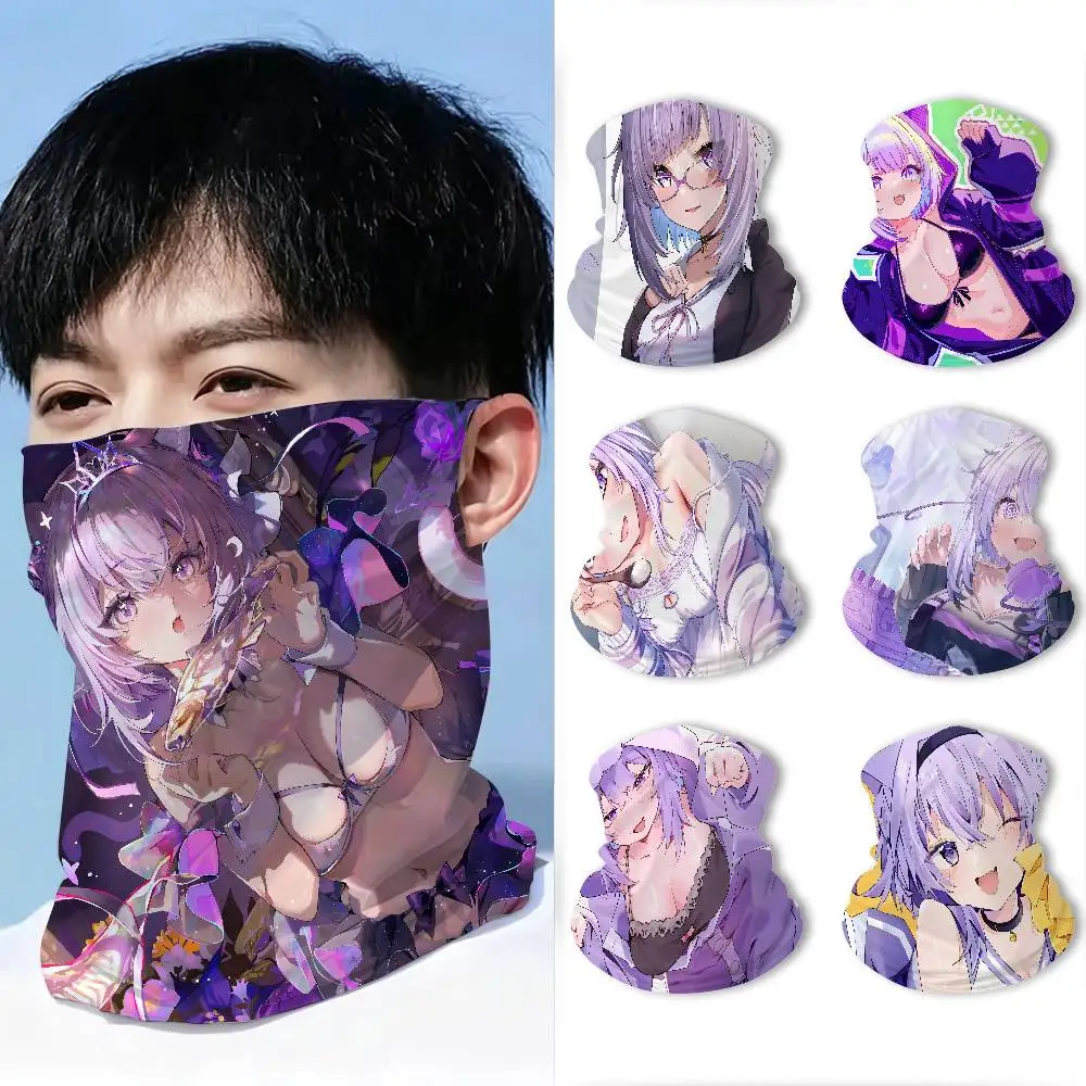 N-Nekomata-Okayu-Vtuber Warm windproof multifunctional face mask breathable neck gaiter for outdoor travel and adventures