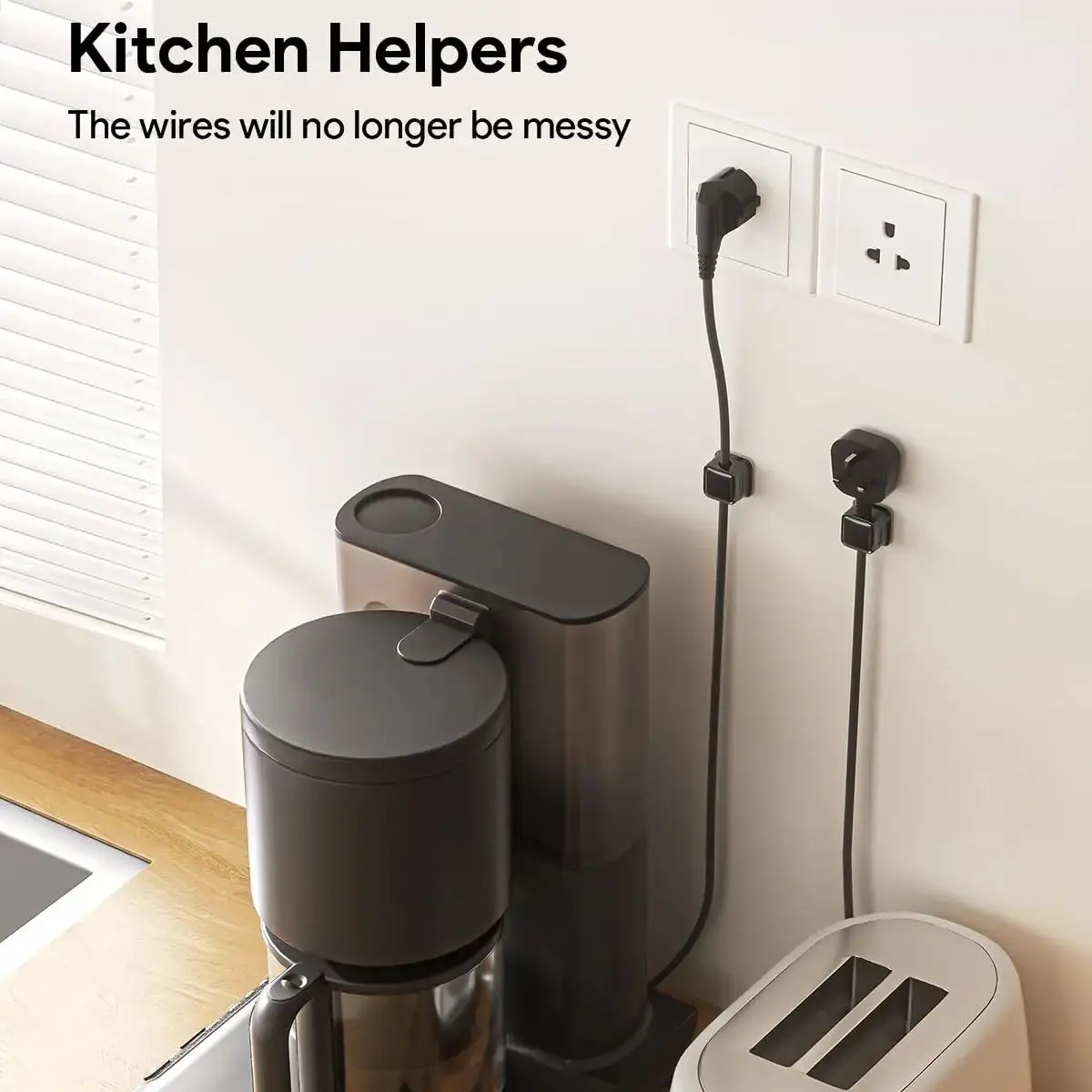 3/6 قطعة مقاطع الكابلات المغناطيسية كابل حامل الحبل قابل للتعديل تحت مكتب إدارة كبلات السيارة سلك لاصق قوي حارس المنظم