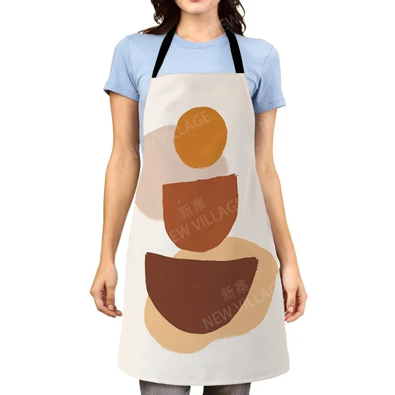 Aesthetic Women kitchen apron kids original Children Waterproof girl  princess waiter work apron oil proof nordic boho plant