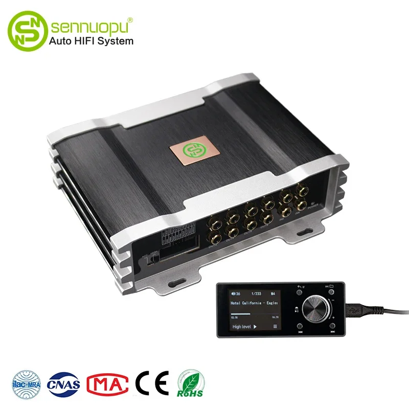 

Sennuopu Power Amplificadores 4 Channel Processor Automotivo DSP Amplifier Audio Car Amplifiers